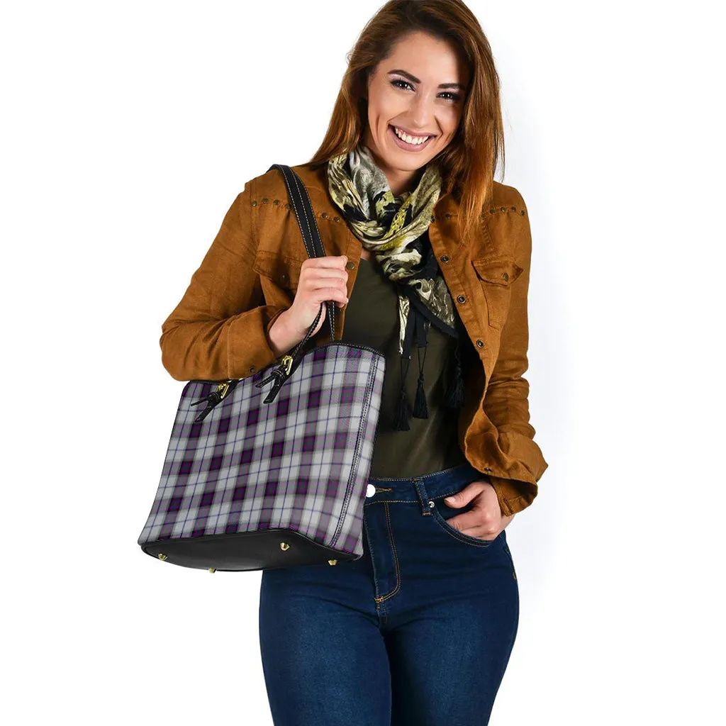 Alexander of Menstry Dress Tartan Leather Tote Bag
