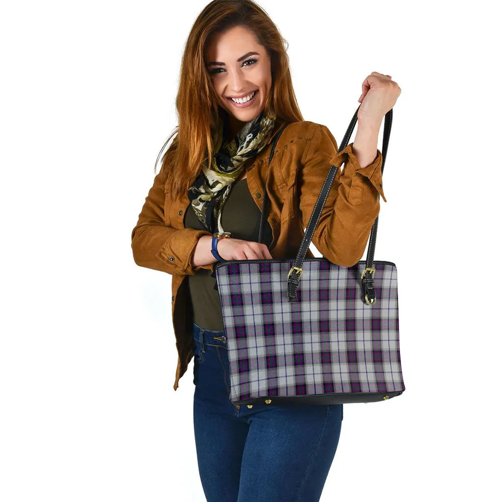 Alexander of Menstry Dress Tartan Leather Tote Bag