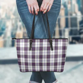 Alexander of Menstry Dress Tartan Leather Tote Bag