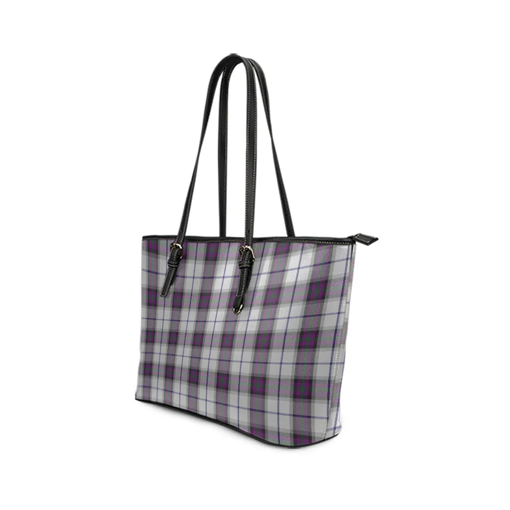 Alexander of Menstry Dress Tartan Leather Tote Bag