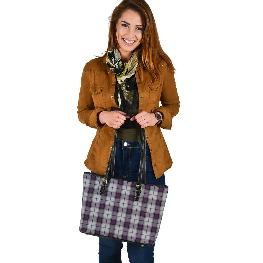 Alexander of Menstry Dress Tartan Leather Tote Bag