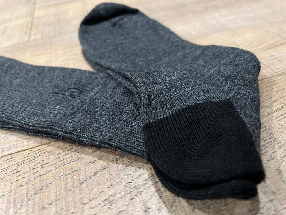 Alpaca Business Socks in Charcoal