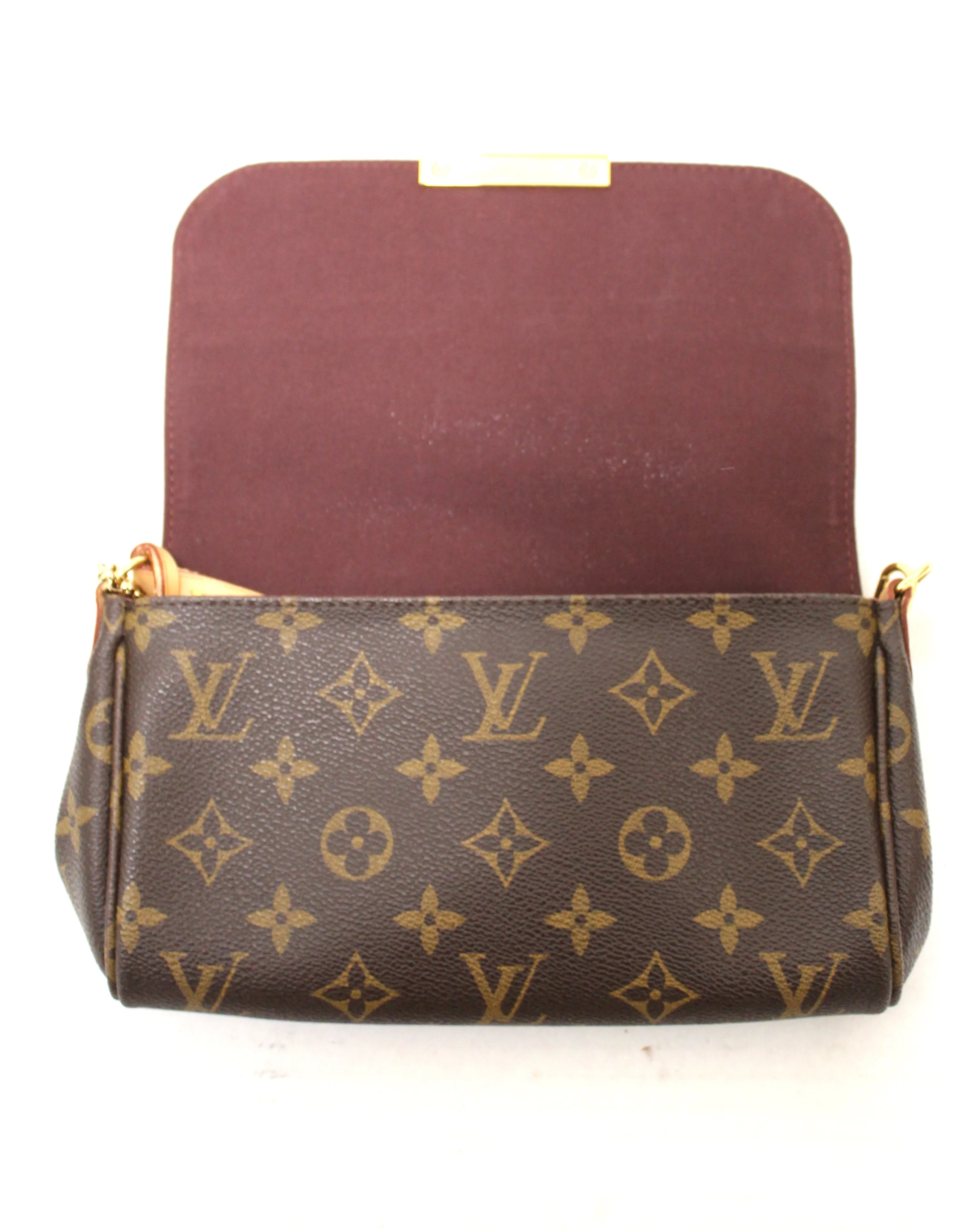 Authentic Louis Vuitton Monogram Canvas Favorite PM Messenger Bag