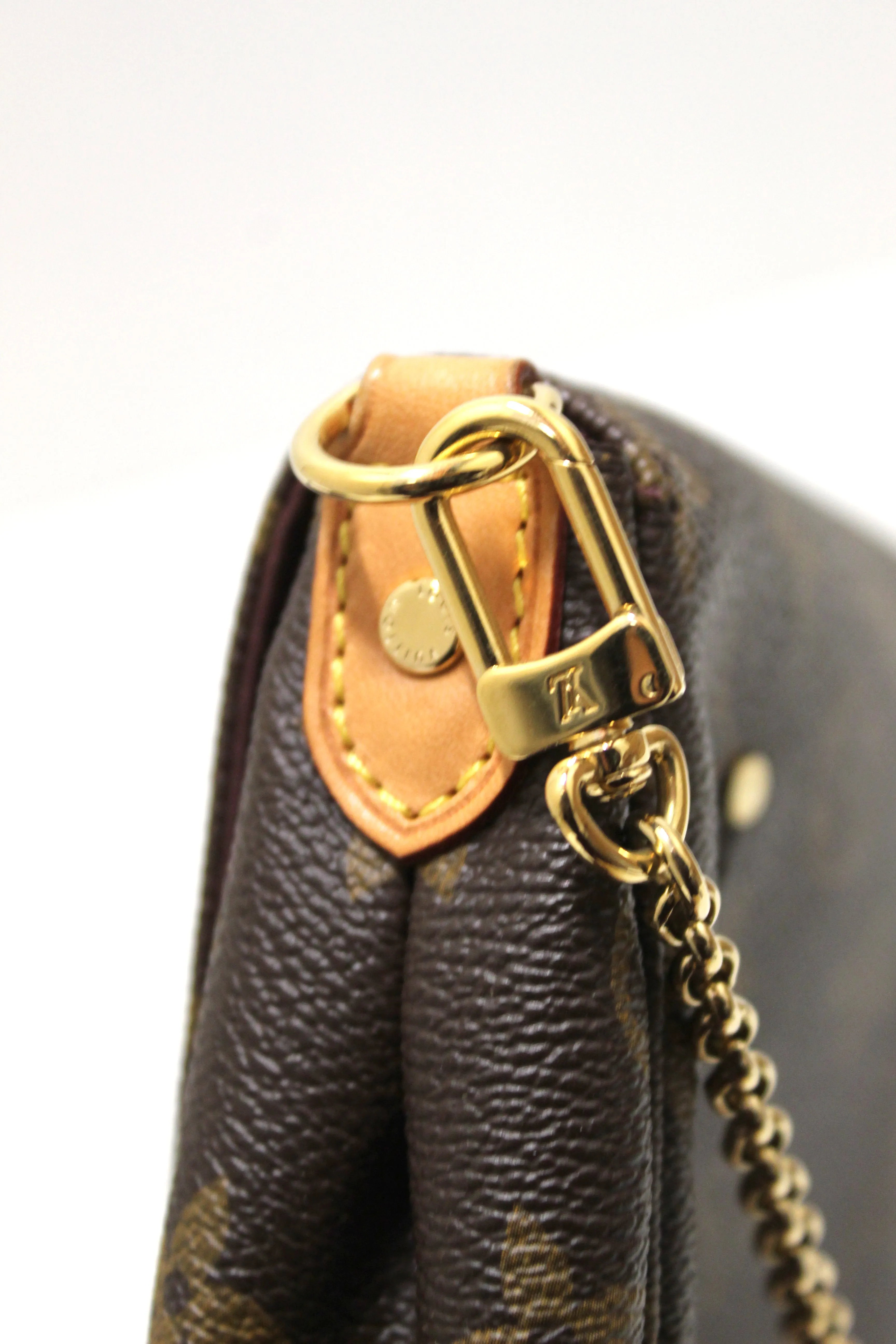 Authentic Louis Vuitton Monogram Canvas Favorite PM Messenger Bag