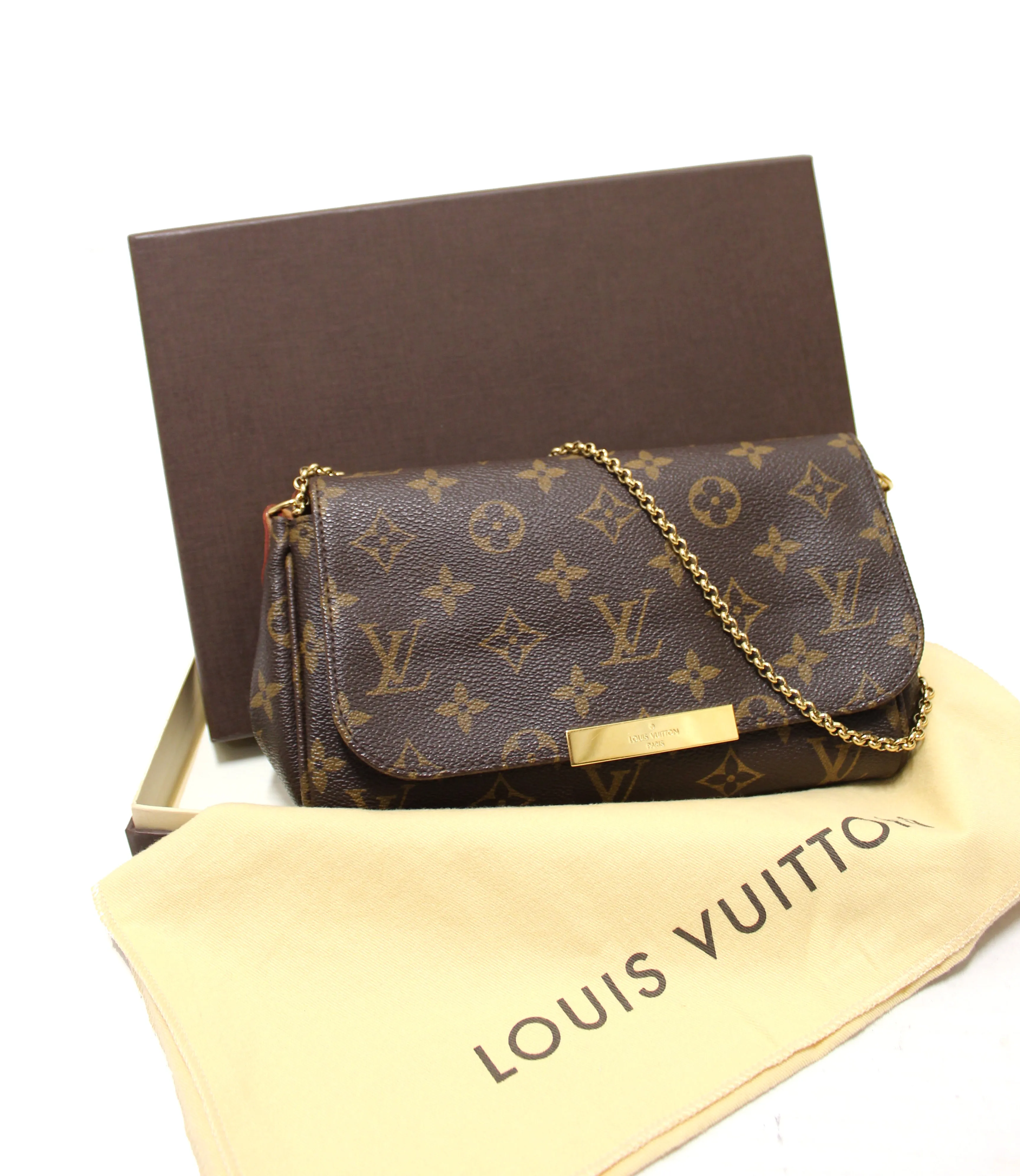 Authentic Louis Vuitton Monogram Canvas Favorite PM Messenger Bag