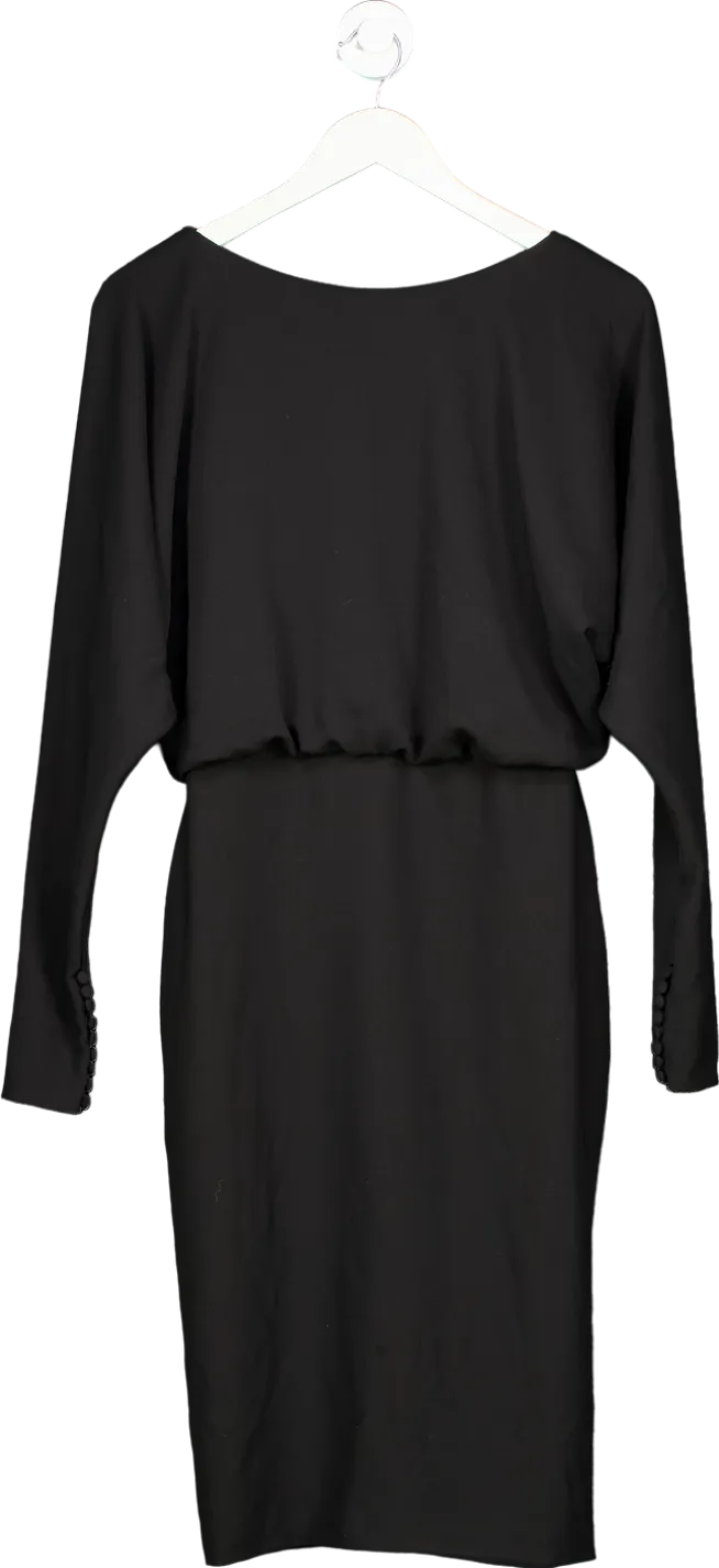 Black Crepe Dress UK 10