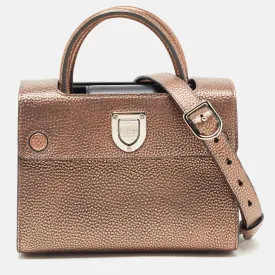 Bronze Leather Mini Diorever Tote