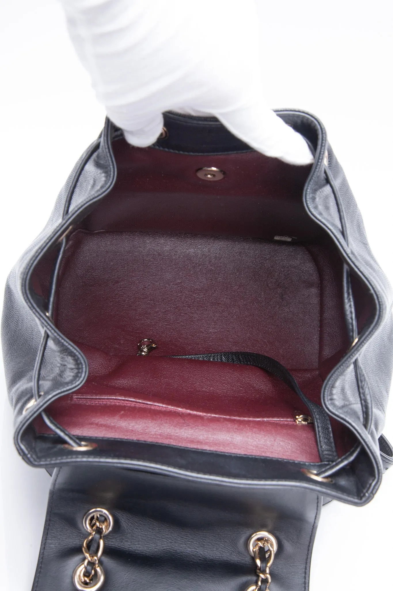 CHANEL Business Affinity Backpack Caviar Small Black