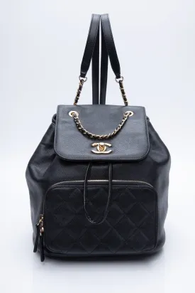 CHANEL Business Affinity Backpack Caviar Small Black