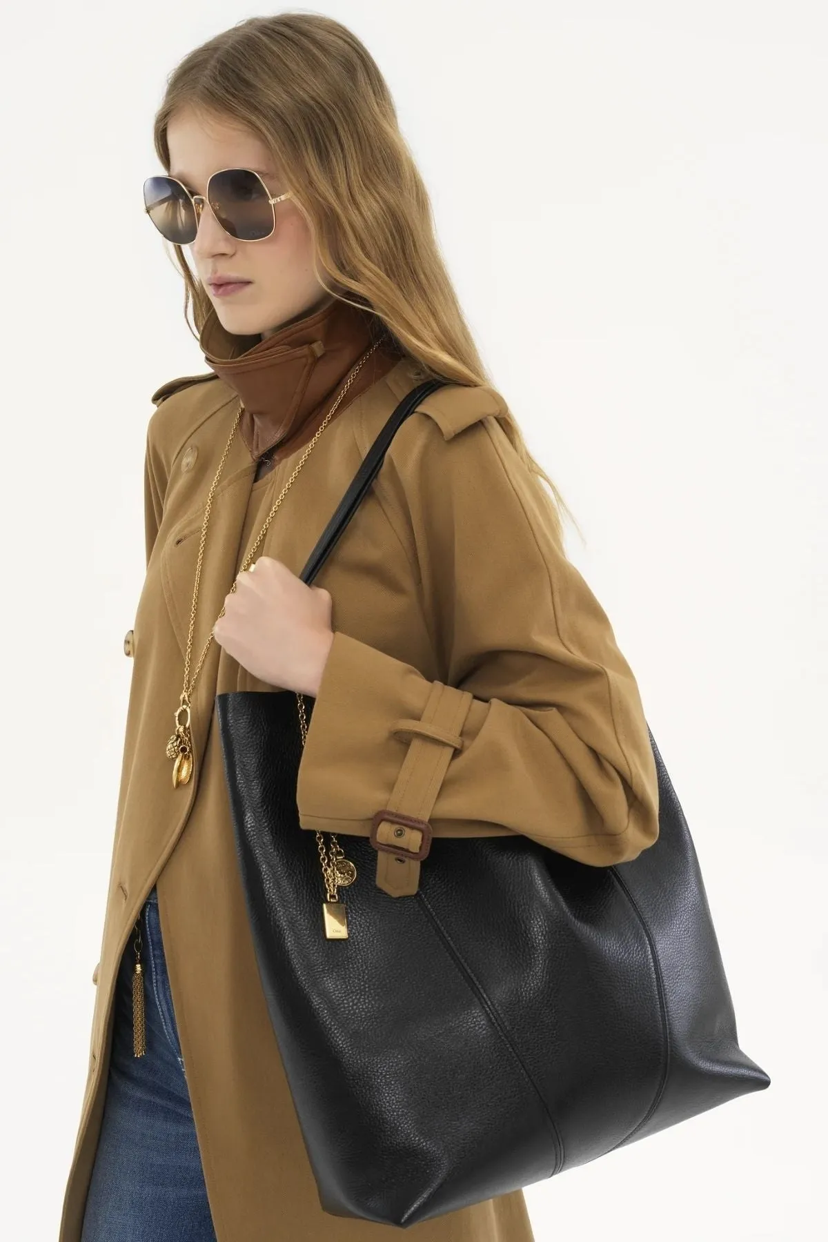 Chloé Large Spin Tote Bag - Black