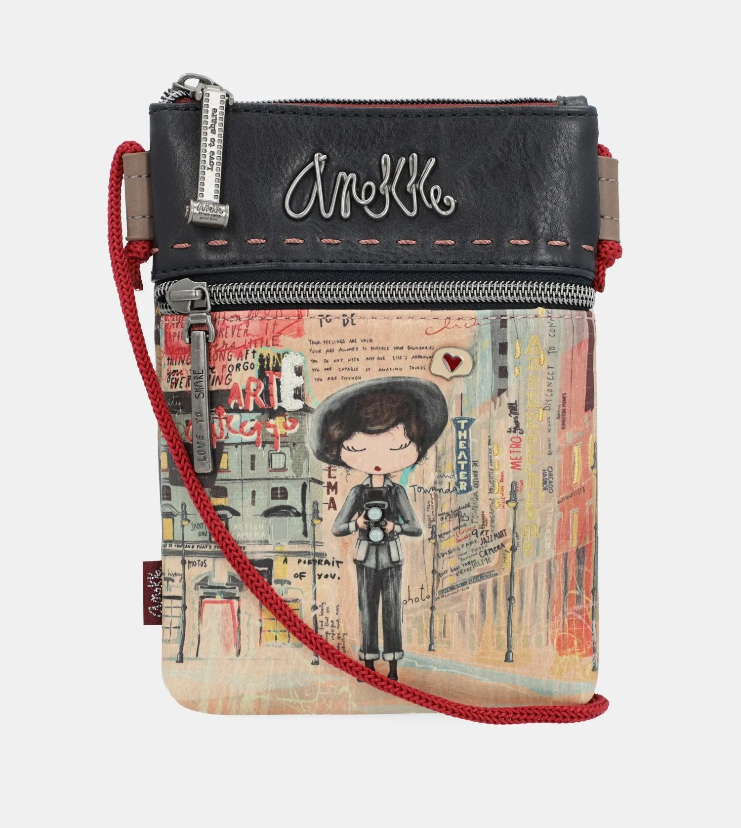 City Art mini crossbody bag