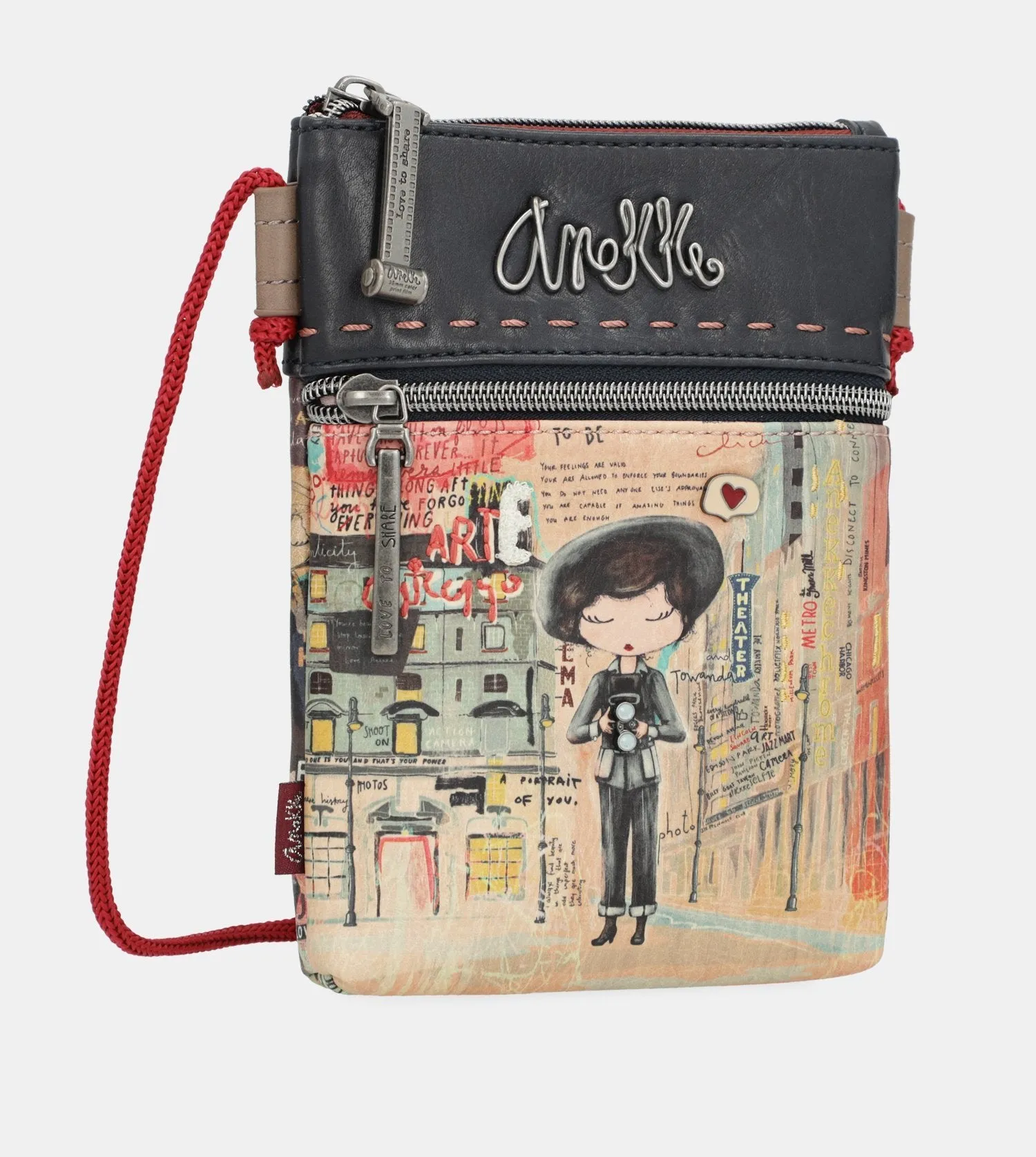City Art mini crossbody bag