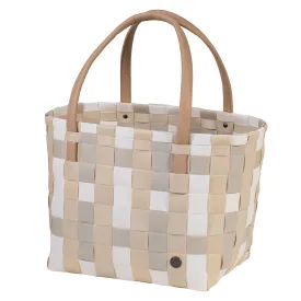 COLOR BLOCK TOTE - ECRU WHITE