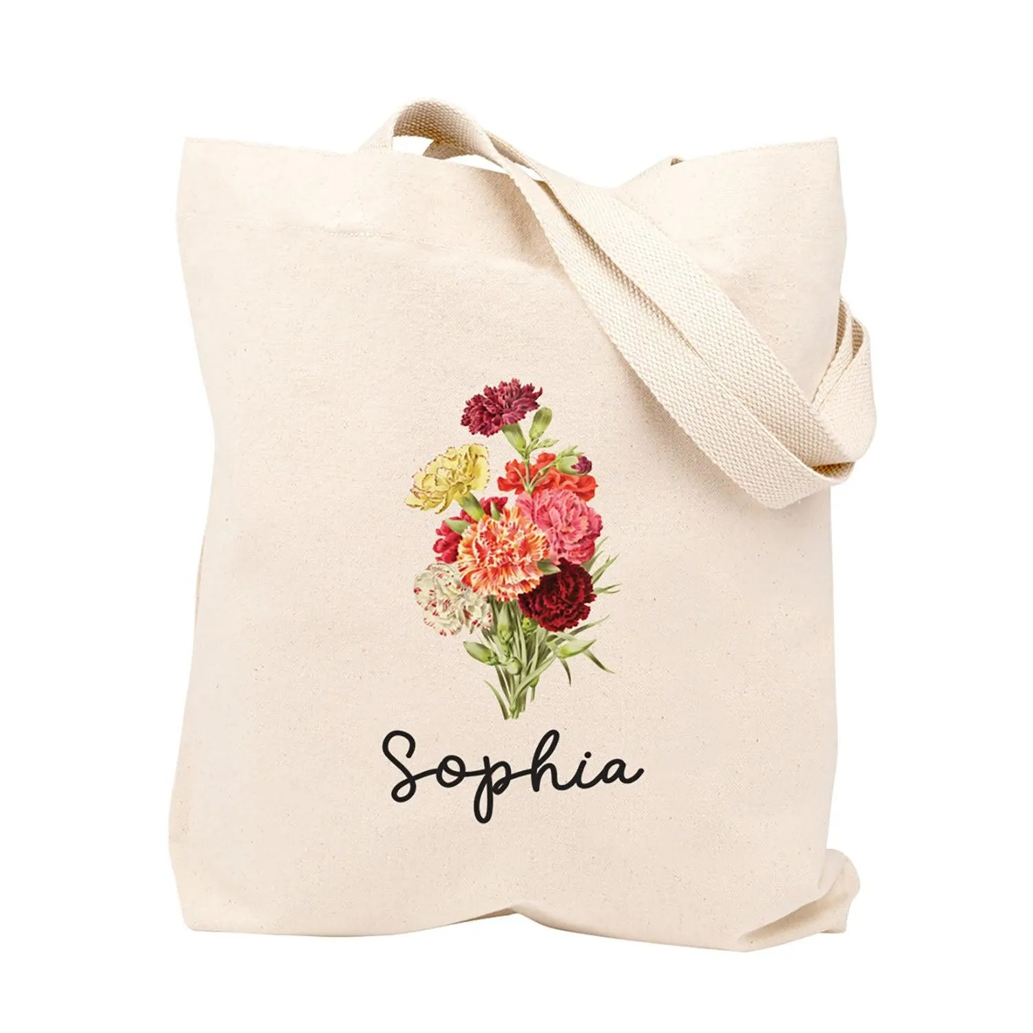 Custom Canvas Floral Tote Bags for Women - 23 Designs