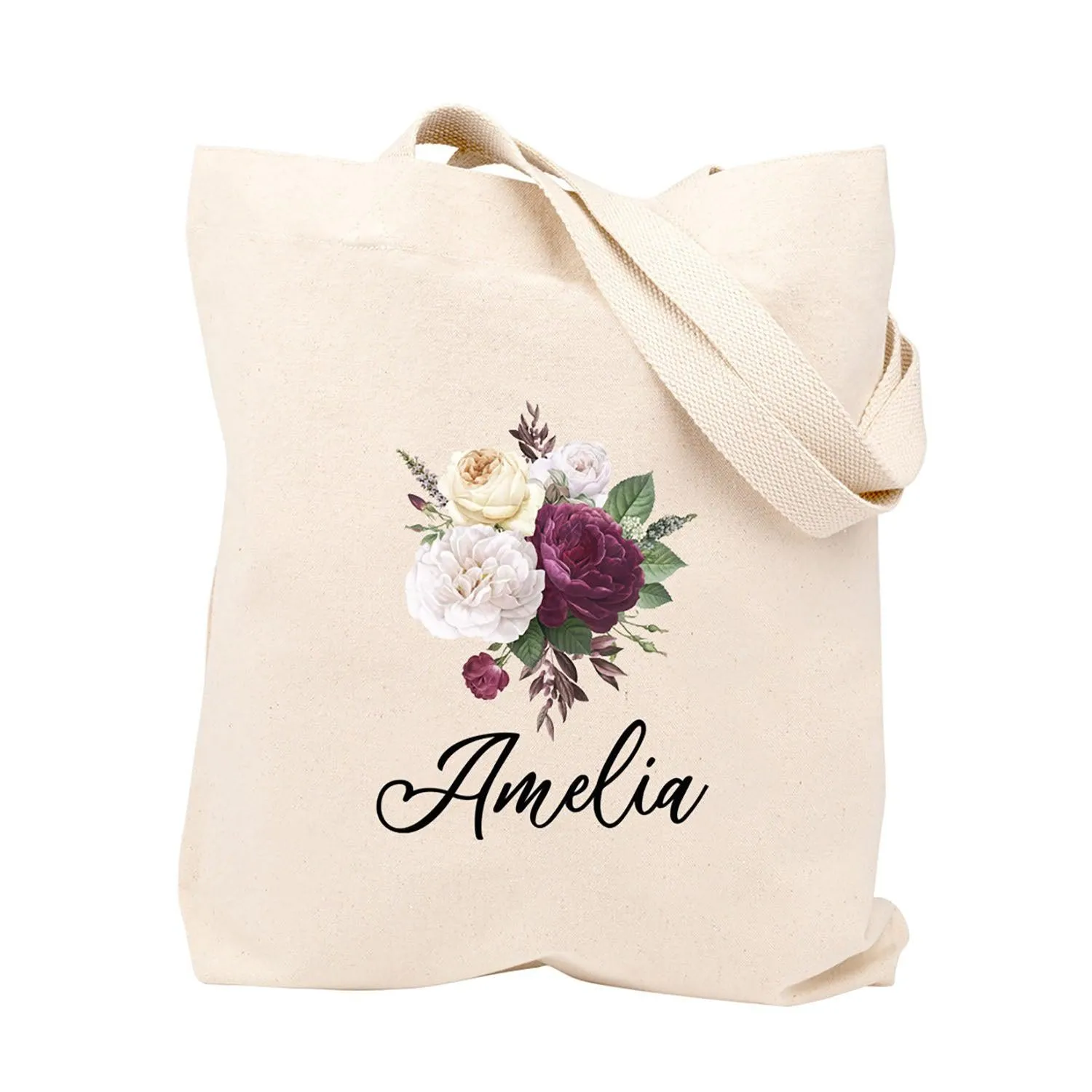 Custom Canvas Floral Tote Bags for Women - 23 Designs