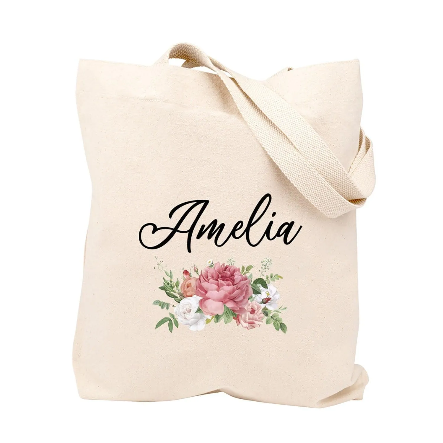 Custom Canvas Floral Tote Bags for Women - 23 Designs