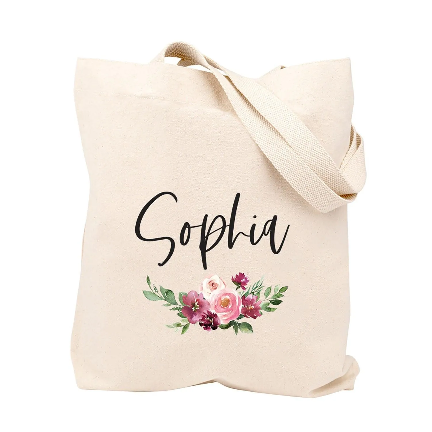 Custom Canvas Floral Tote Bags for Women - 23 Designs