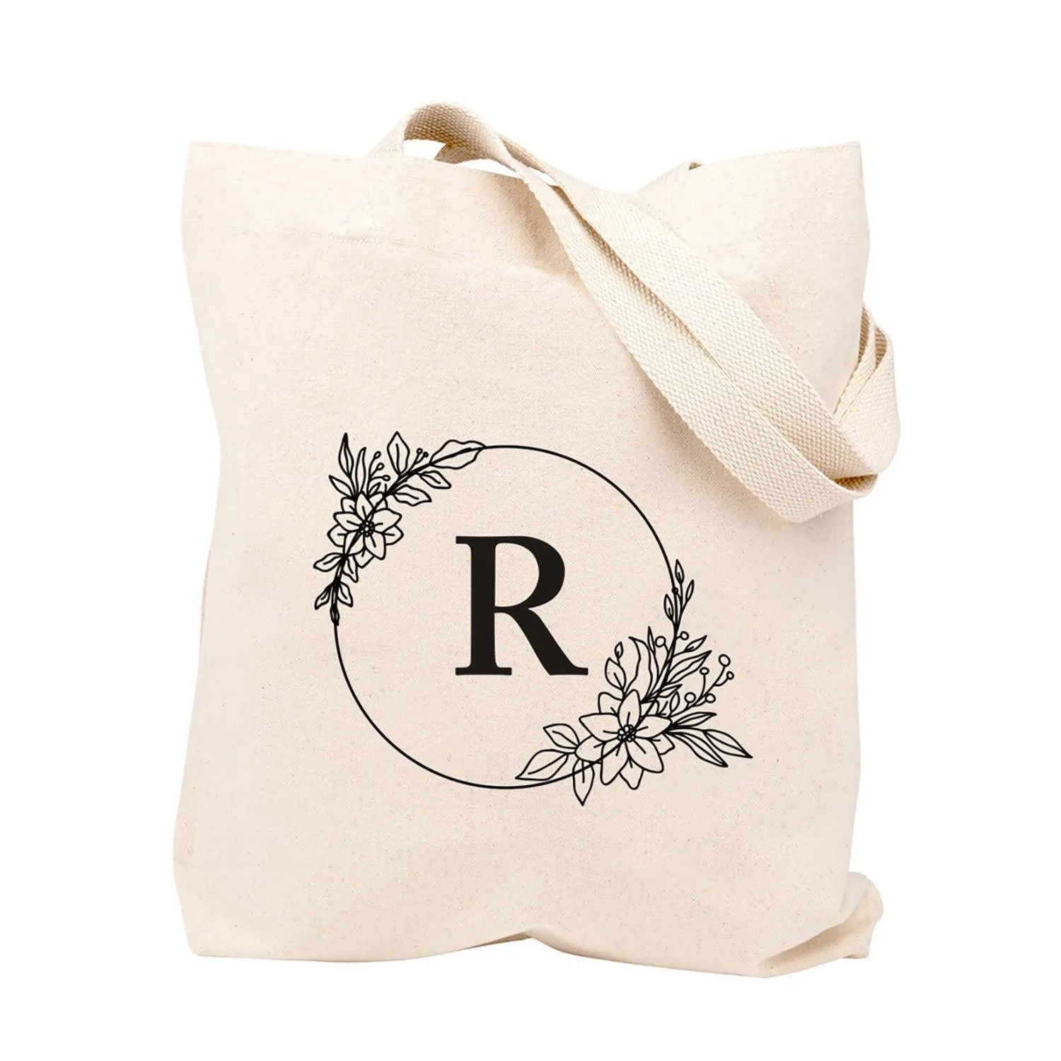 Custom Canvas Floral Tote Bags for Women - 23 Designs