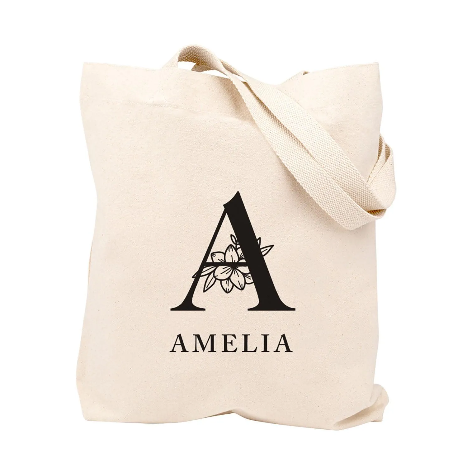 Custom Canvas Floral Tote Bags for Women - 23 Designs