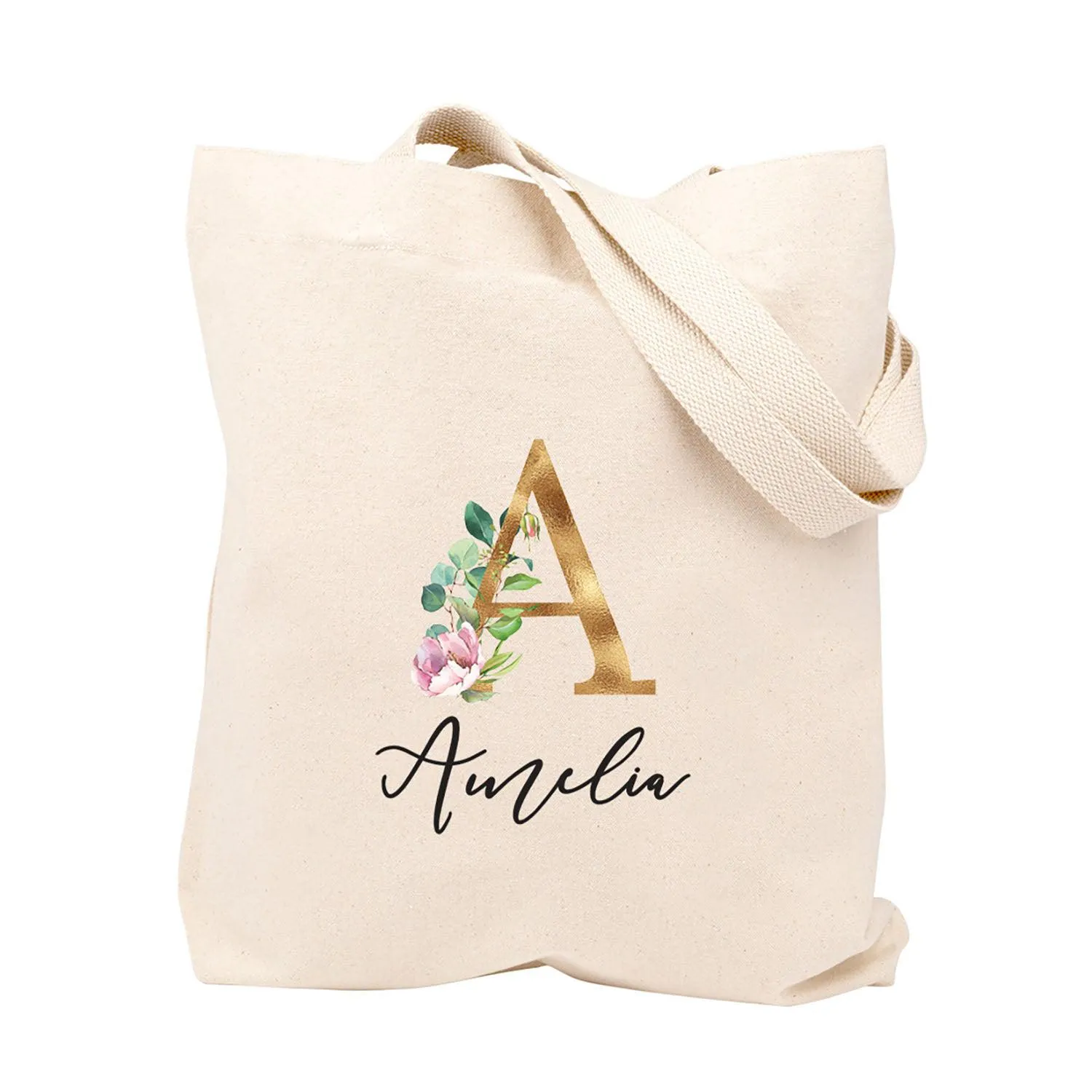 Custom Canvas Floral Tote Bags for Women - 23 Designs