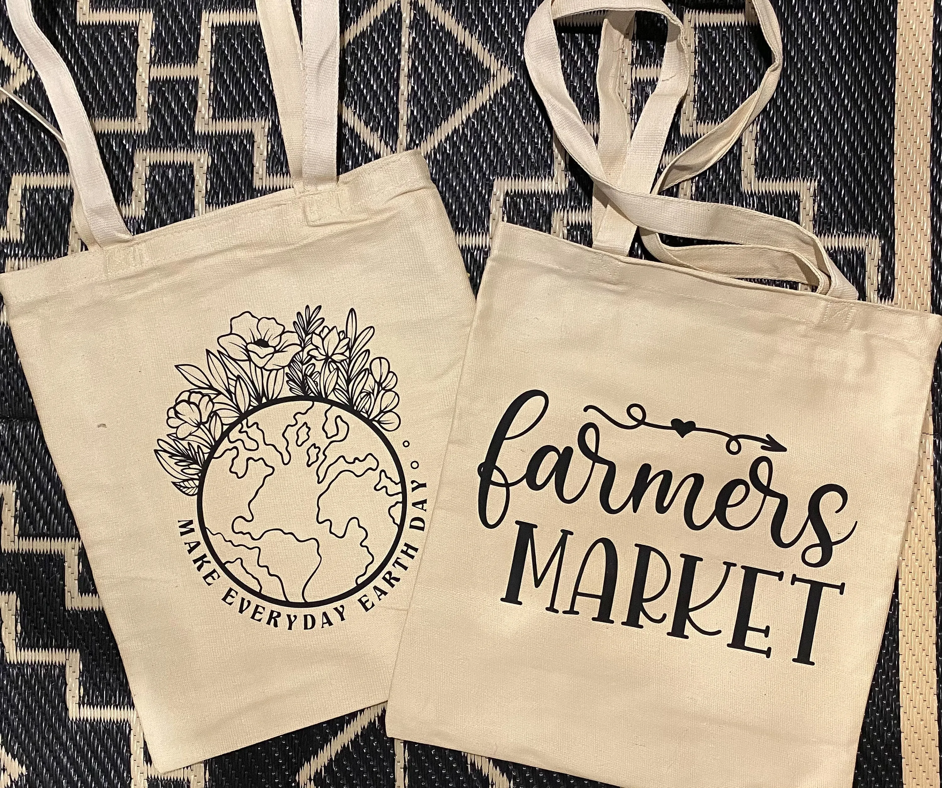 Earth Day| Farmers Market Tote Bag | Reusable Bag | Gifts