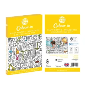 Eggnogg Colour-in Giant Poster / Tablecloth - Construction City