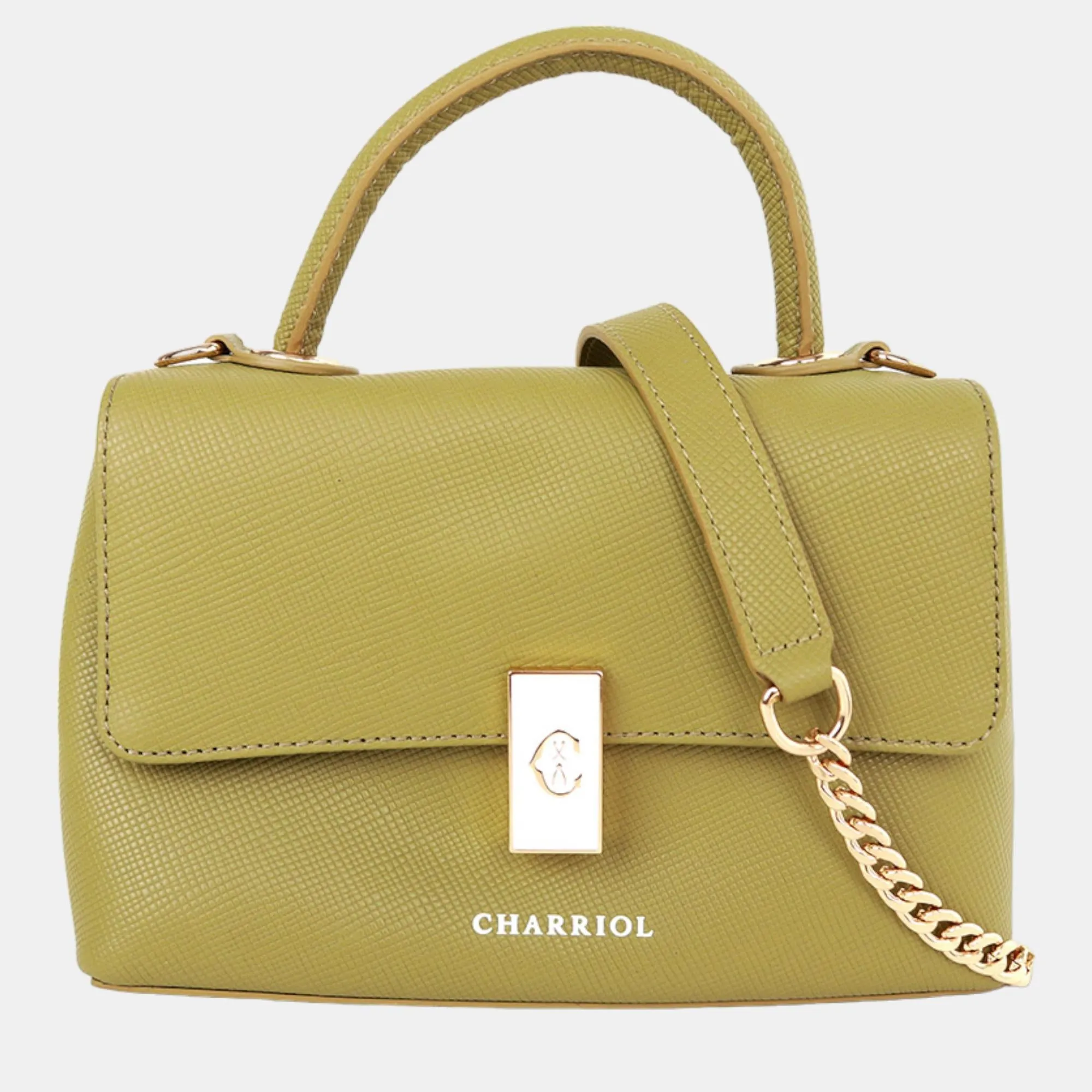 Grey Leather LE REVE Handbag