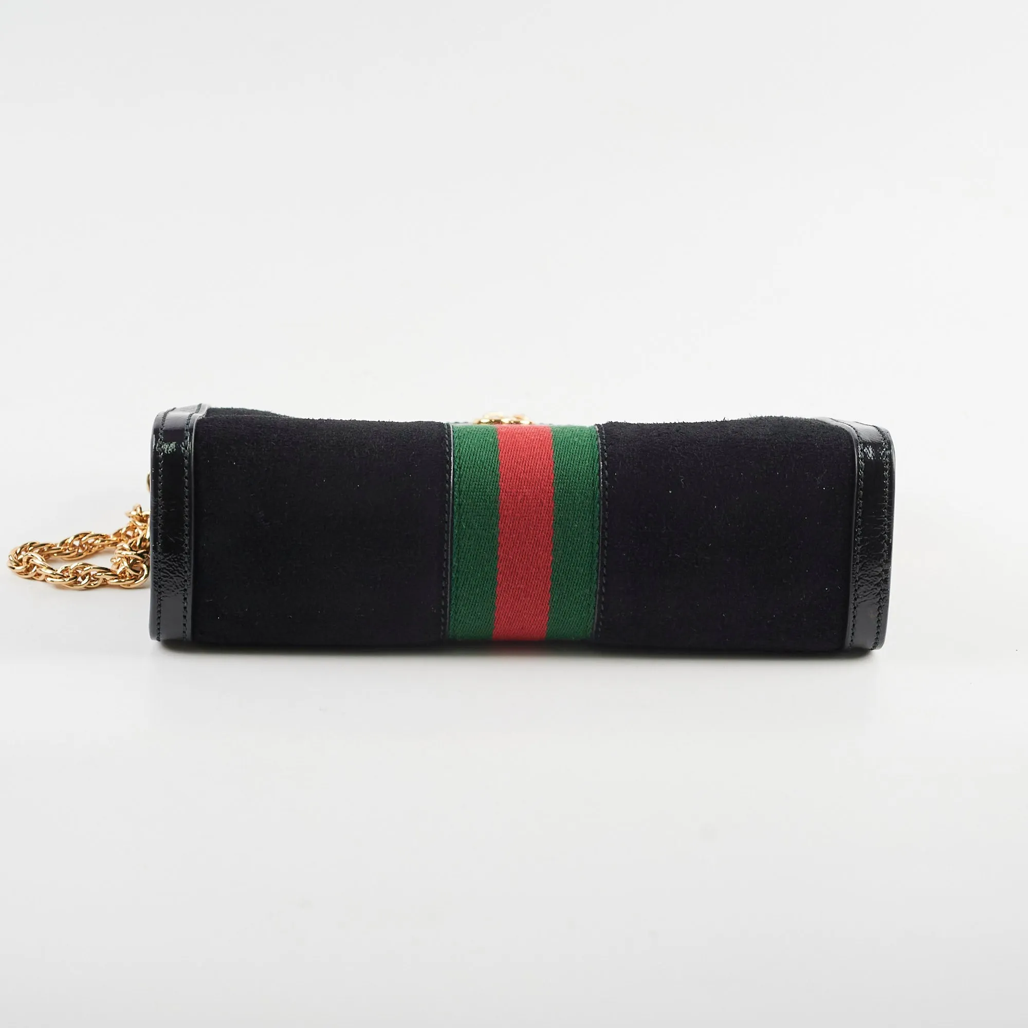 Gucci Ophidia Small Shoulder Bag Black Patent