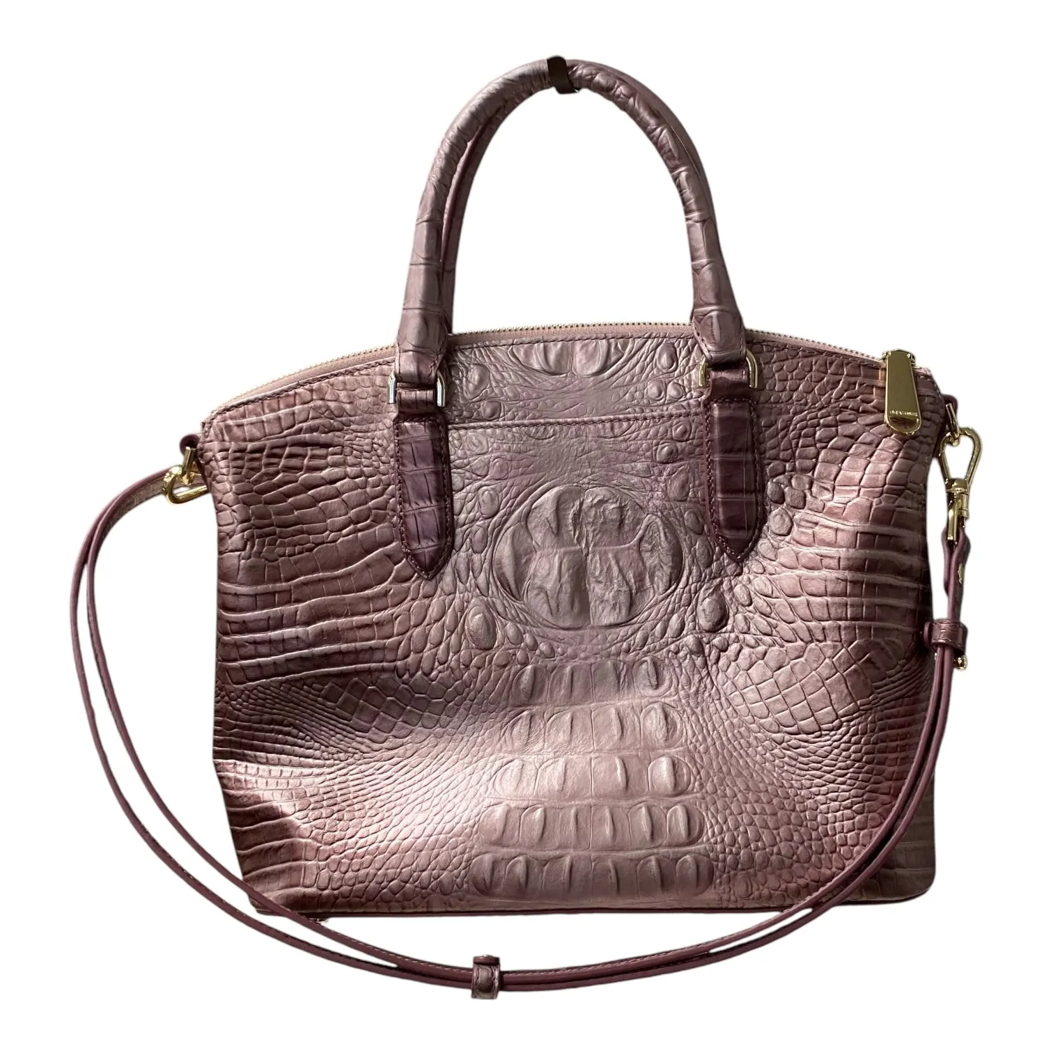 Handbag Designer By Brahmin In Pink, Size:Medium