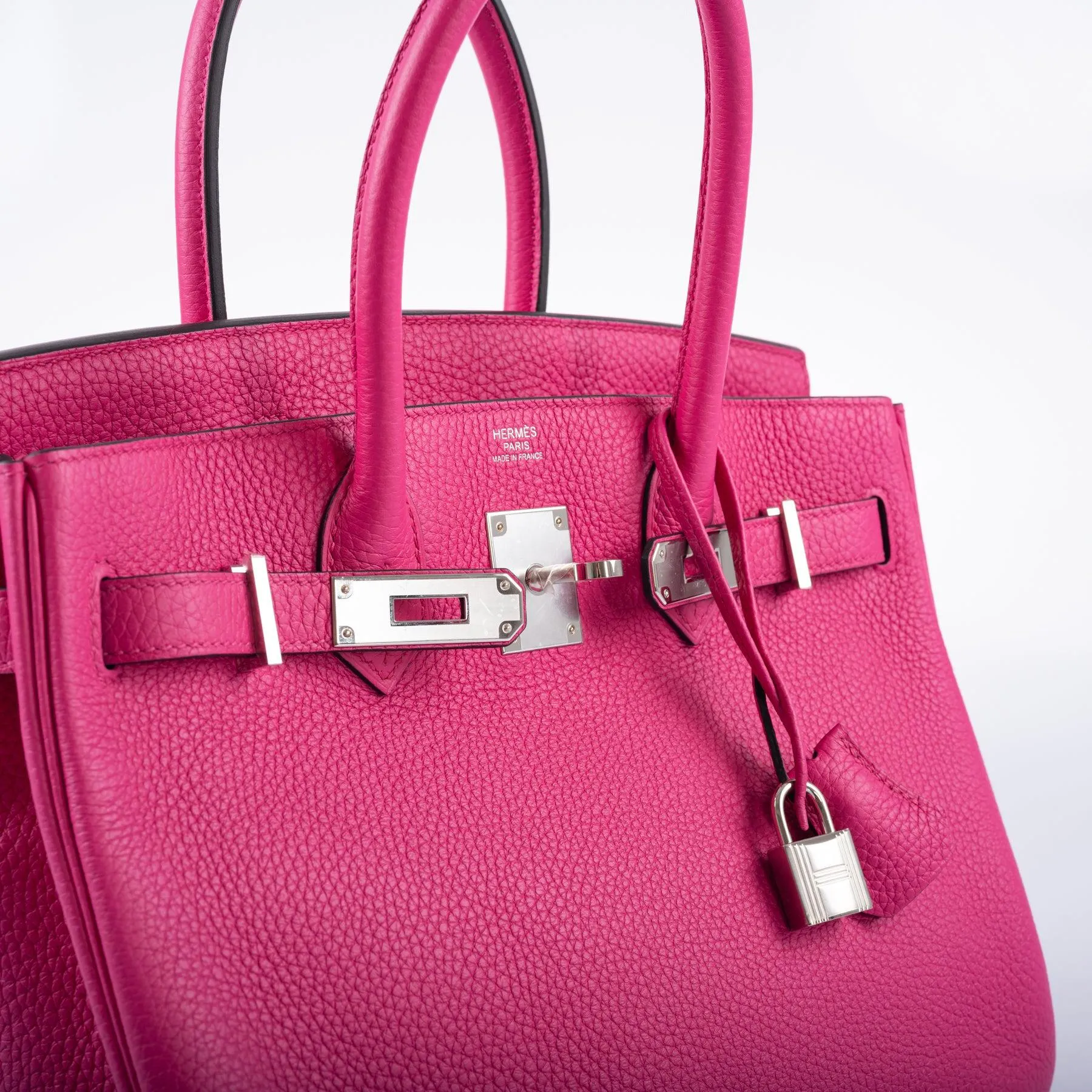 Hermès Birkin 30 Rose Shocking Togo Palladium Hardware