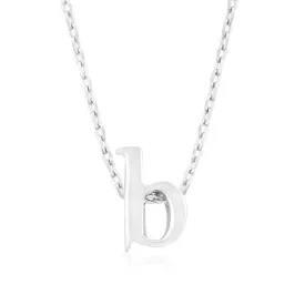 Initial B Silver Pendant