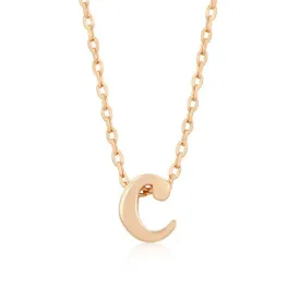 Initial C Rose Gold Pendant