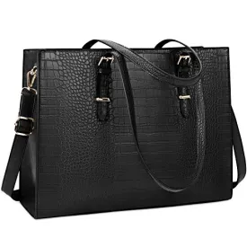 Leather Classy Computer Briefcase for Work, Travel and Leisure