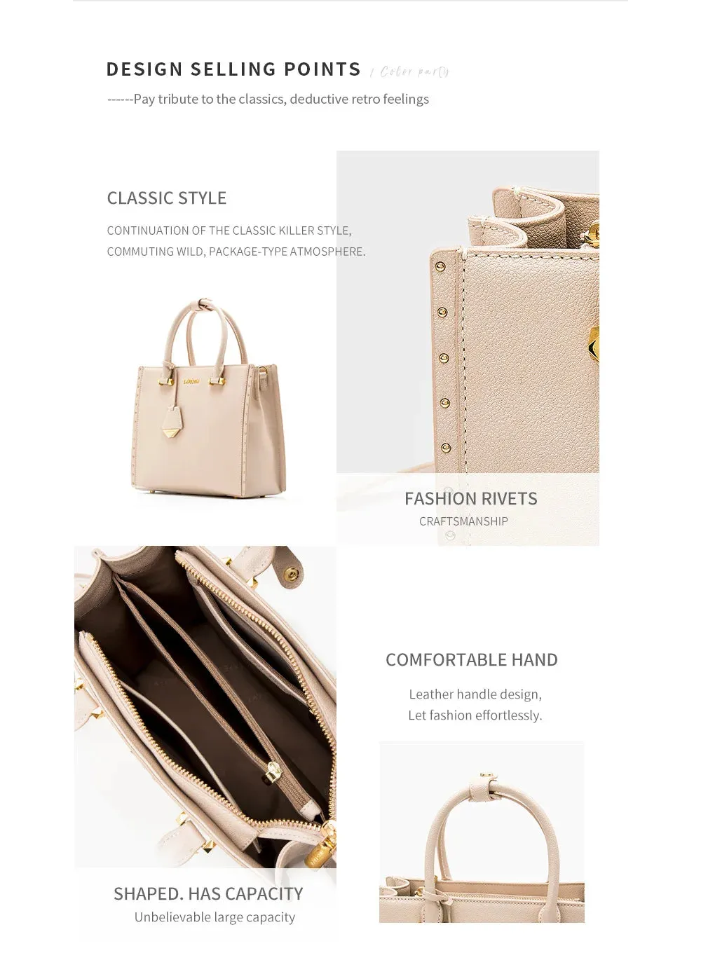 Leather Tote Bags Luxury Multifunctional -  Shoulder Crossbody