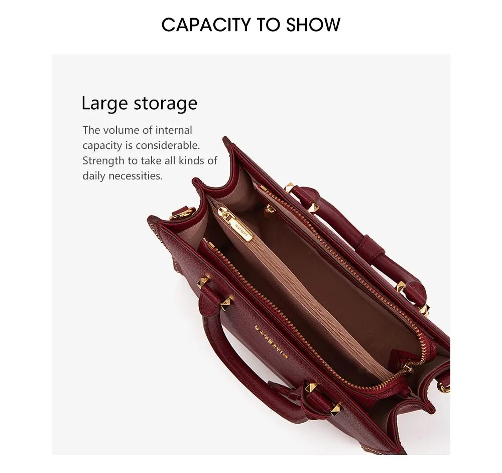 Leather Tote Bags Luxury Multifunctional -  Shoulder Crossbody