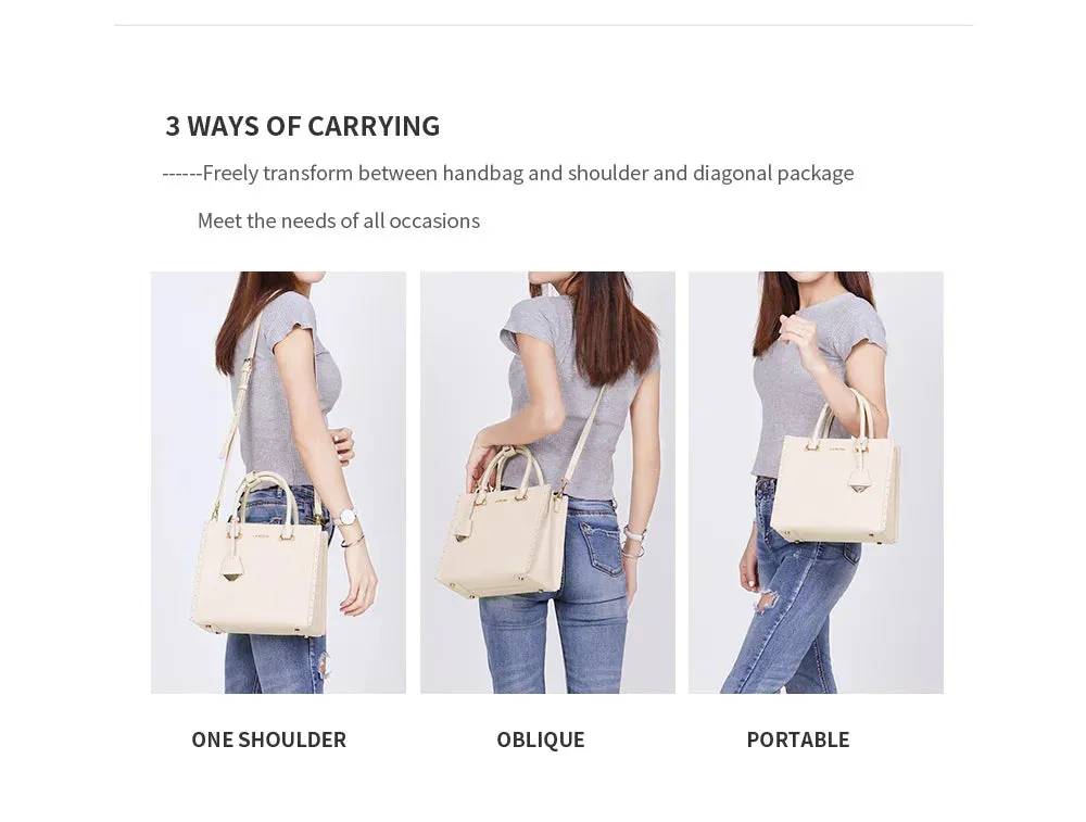 Leather Tote Bags Luxury Multifunctional -  Shoulder Crossbody