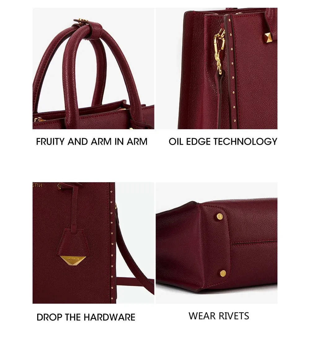 Leather Tote Bags Luxury Multifunctional -  Shoulder Crossbody