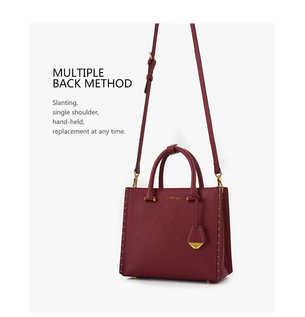Leather Tote Bags Luxury Multifunctional -  Shoulder Crossbody