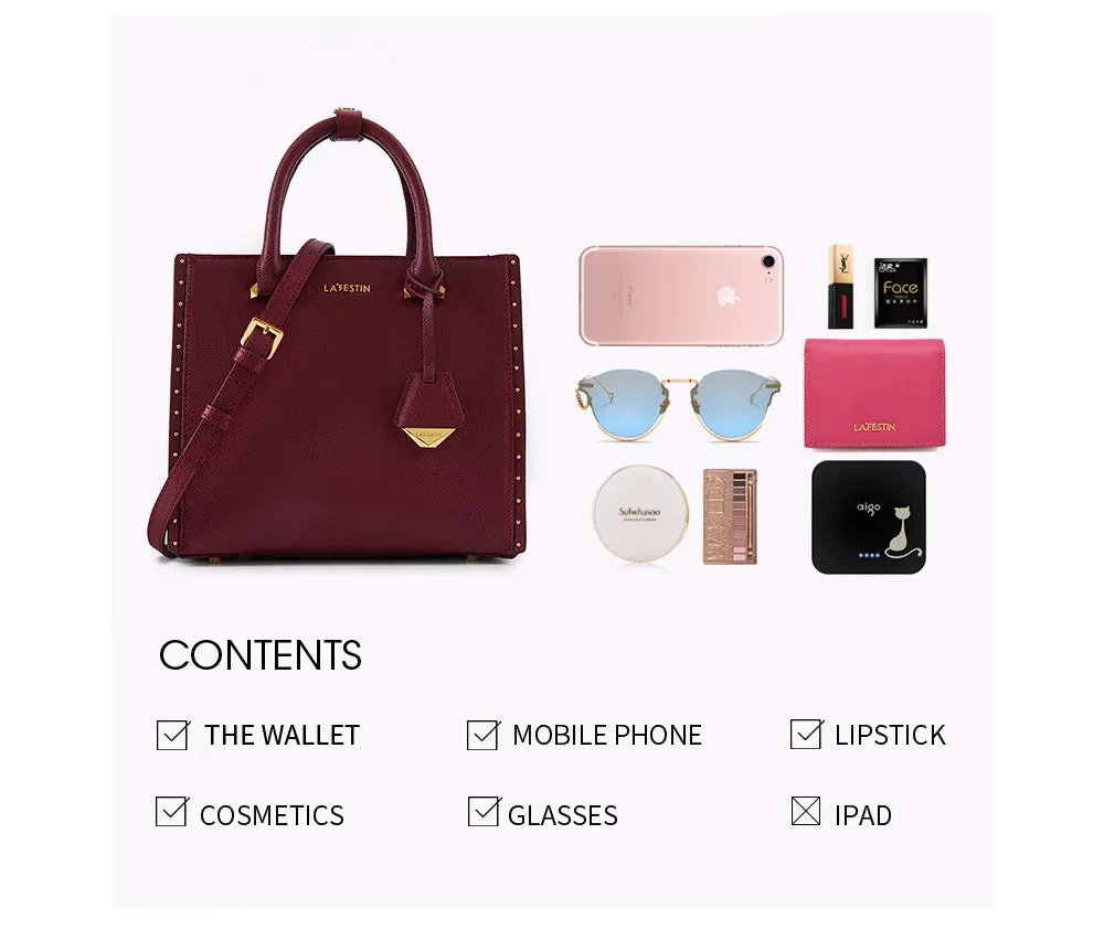 Leather Tote Bags Luxury Multifunctional -  Shoulder Crossbody