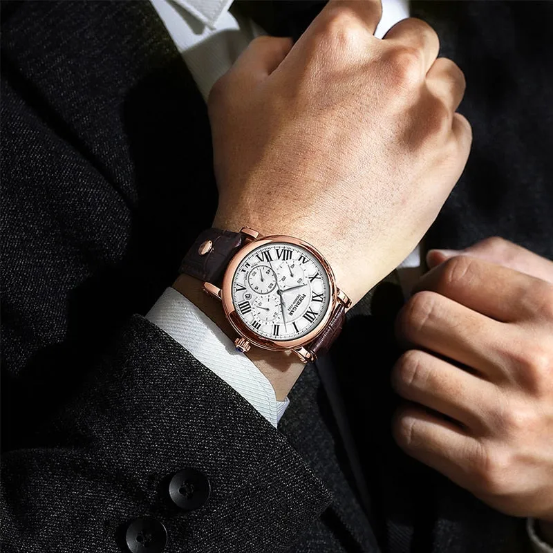 Luxurious Casual Chronograph Wristwatch
