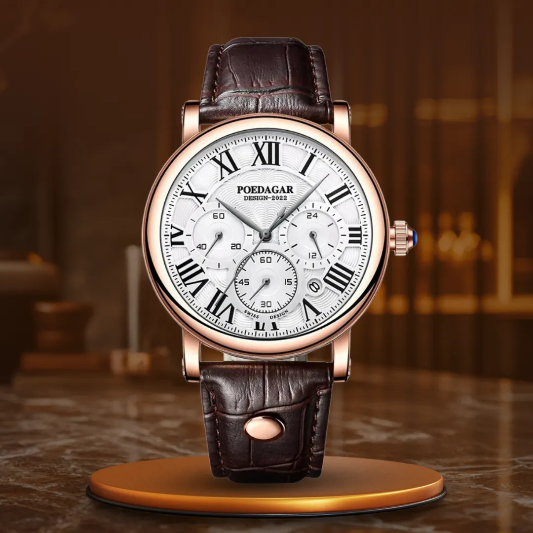 Luxurious Casual Chronograph Wristwatch