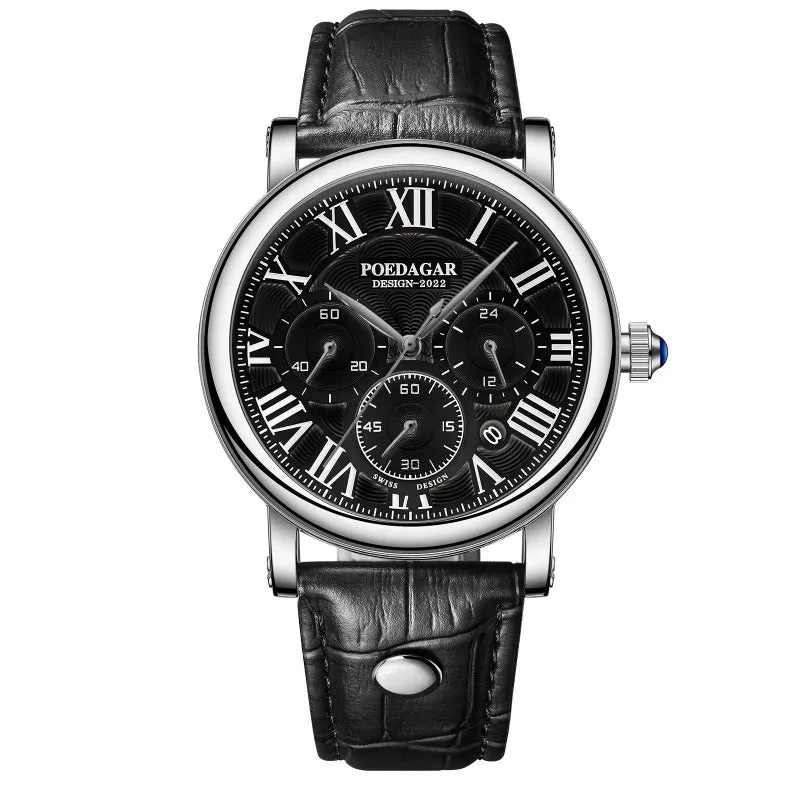 Luxurious Casual Chronograph Wristwatch