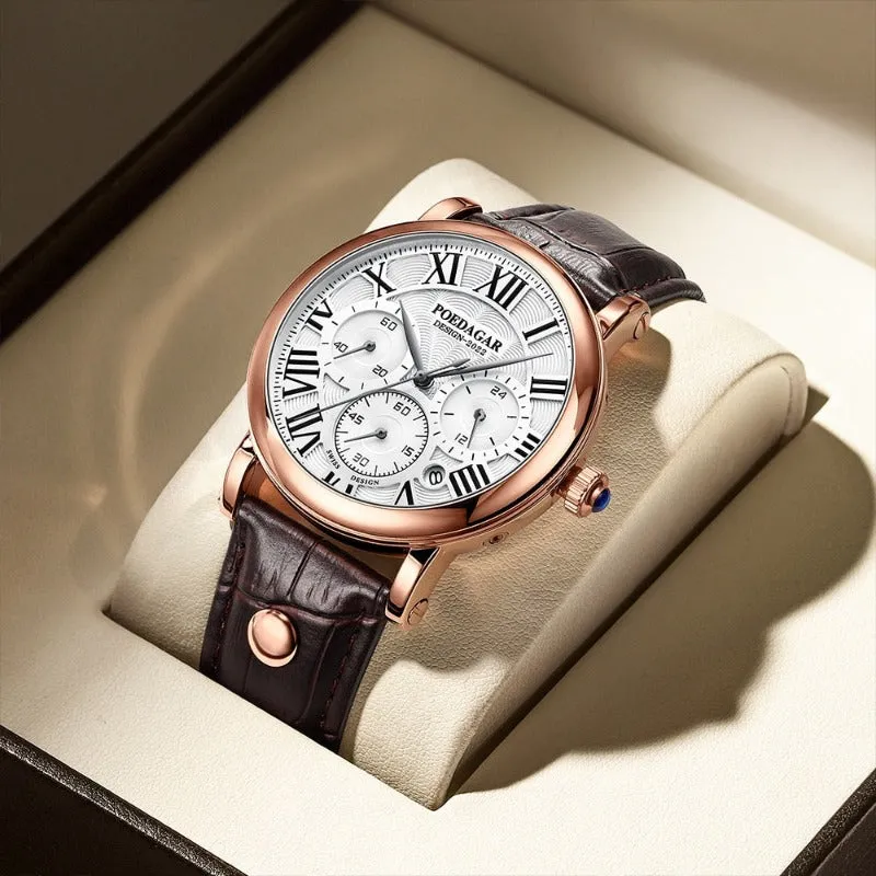 Luxurious Casual Chronograph Wristwatch
