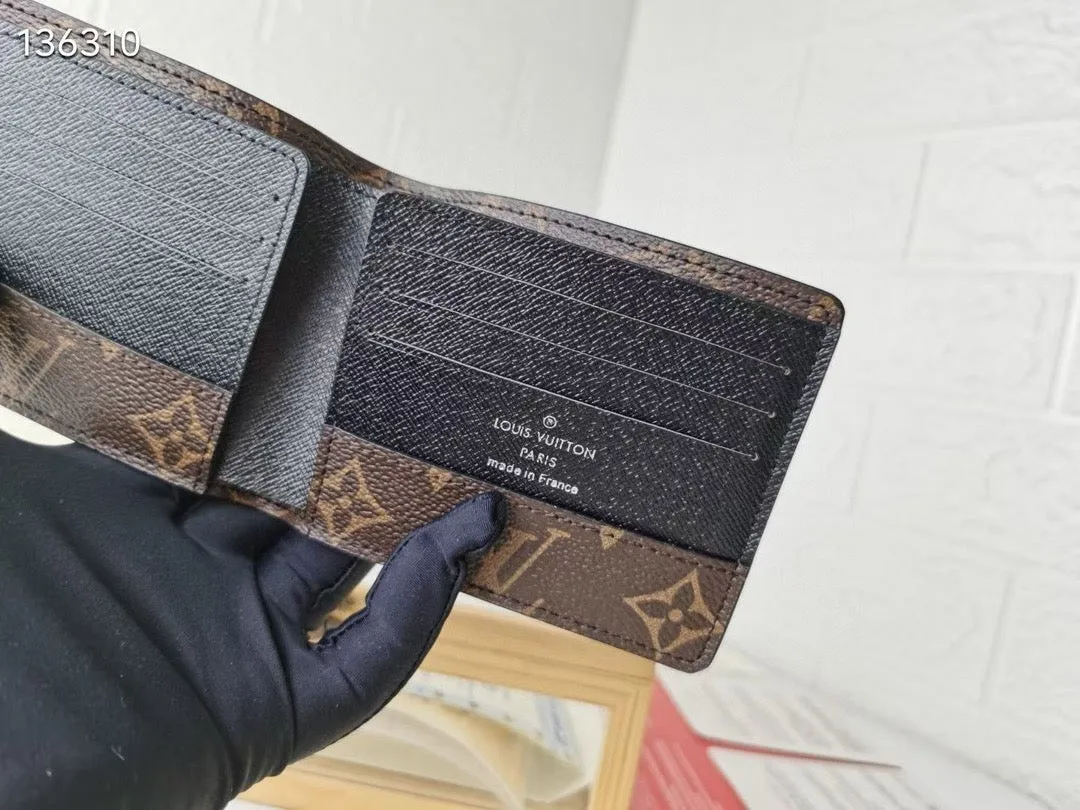 LV Multiple Wallet In Monogram Macassar Coated Canvas