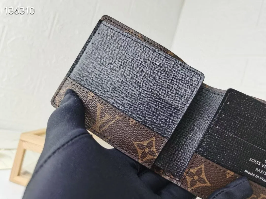 LV Multiple Wallet In Monogram Macassar Coated Canvas