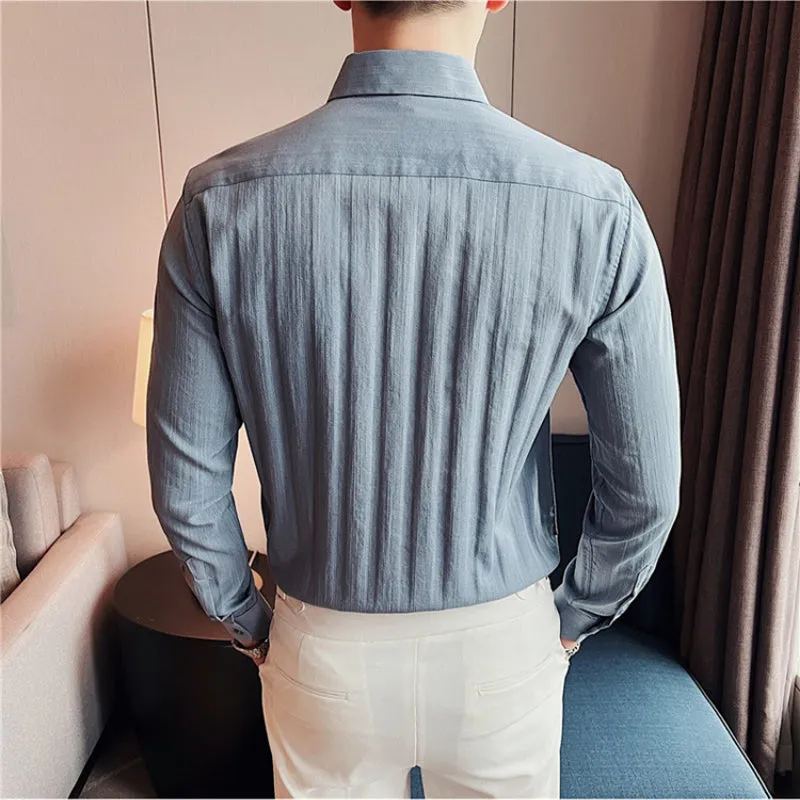 Men's Business Gentleman Casual Slim Shirt