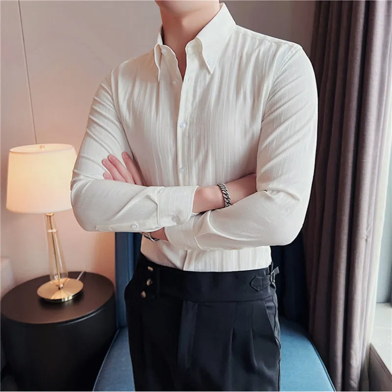 Men's Business Gentleman Casual Slim Shirt