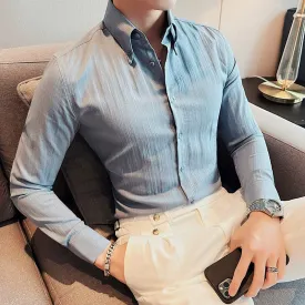 Men's Business Gentleman Casual Slim Shirt