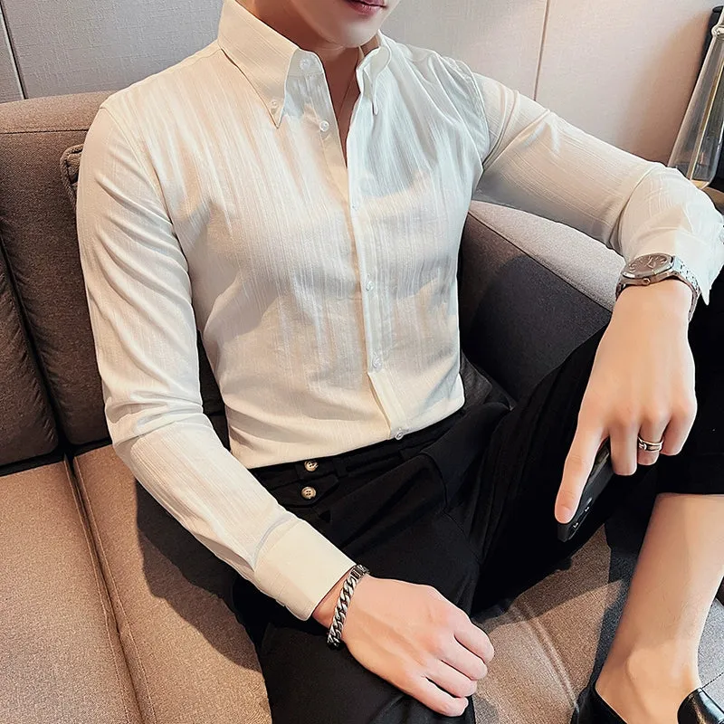 Men's Business Gentleman Casual Slim Shirt