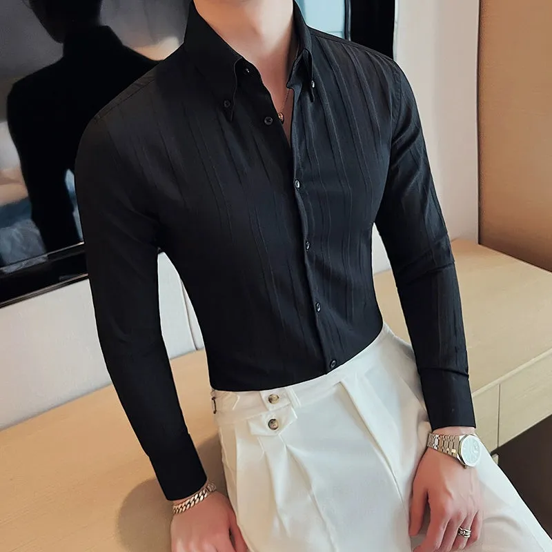 Men's Business Gentleman Casual Slim Shirt